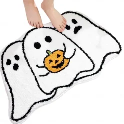 Halloween Welcome Mat, Non-Slip Doormat, Durable and Washable Indoor/Outdoor Floor Rug for Porch, Entryway, and Home Décor