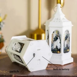 Halloween Wind Lantern Handheld Pumpkin Lantern Skeleton Decoration Candle Lantern Decoration Decoration Decoration Decoration DecorationFun props