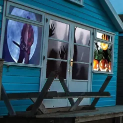Halloween Window Projector Halloween Projector with a Tripod Built-in 12 Movies Mini Outdoor Halloween Projectors for Perfect Christmas and Halloween Outdoor Decorations