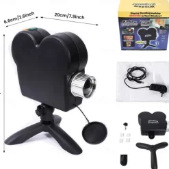 Halloween Window Projector Halloween Projector with a Tripod Built-in 12 Movies Mini Outdoor Halloween Projectors for Perfect Christmas and Halloween Outdoor Decorations