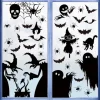 Halloween Window Sticker Set, 4 Sheets Double Sided Ghost Window Decals, Halloween Decoration Ghost Stickers for Windows Glass Walls and Party Supplies