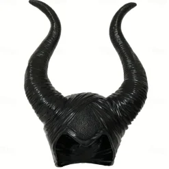 Halloween Witch Maleficent Hat Halloween Props Ox Horns Adults' Women's Halloween Halloween Carnival Easy Carnival Costume for Walpurgis Night