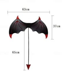 Halloween Witch Vampire Devil Halloween Props Headband Bat Wings Adults' Women's Dress Up Halloween Carnival Easy Carnival Costume for Walpurgis Night
