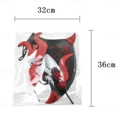 Halloween Witch Vampire Devil Halloween Props Headband Bat Wings Adults' Women's Dress Up Halloween Carnival Easy Carnival Costume for Walpurgis Night