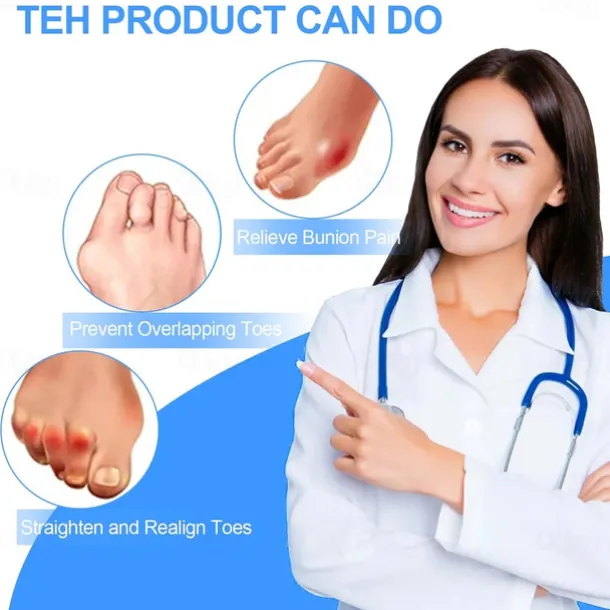 Hammer Toe Corrector 6 Pack Toe Spacers Toe Straighteners for Curled Toes Bunion Corrector for Preventing Rubbing Relieve Pressure