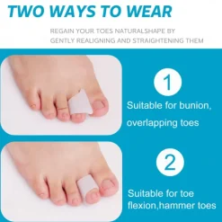 Hammer Toe Straightener Corrector - Toe Spacers Toe Separators for Bunion, Curled Toes, Hammertoes, Toe Corrector Toe Splint for Men and Women 6 Pack