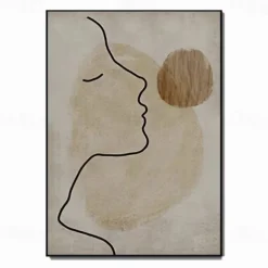 Hand Painted Handmade Oil Painting Elegant Lady Home Decoration Decor Rolled Canvas Fashion Modern Paintings