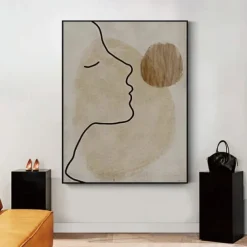 Hand Painted Handmade Oil Painting Elegant Lady Home Decoration Decor Rolled Canvas Fashion Modern Paintings