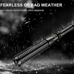 Handheld Flashlight Dual-Light Flashlight with COB Sidelight - USB Rechargeable, 6H Runtime, ABS Lightweight Body for Home, Camping & Emergencies
