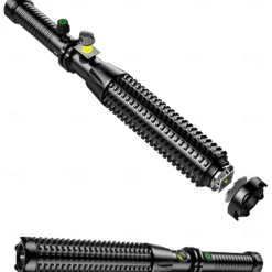 Handheld Flashlight Dual-Light Flashlight with COB Sidelight - USB Rechargeable, 6H Runtime, ABS Lightweight Body for Home, Camping & Emergencies