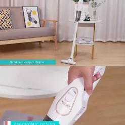 Handheld Wet & Dry Cordless Vacuum Cleaner Lightweight Household Stick Vacuum With Strong Suction Portable Rechargeable Handheld Vacuum For Hard Floor Stairs Sofa Home Car Outdoor Tents
