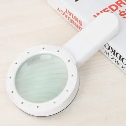 Handheld 10X Illuminated Magnifier Microscope Magnifying Glass Aid Reading for Seniors loupe Jewelry Repair Tool With LED