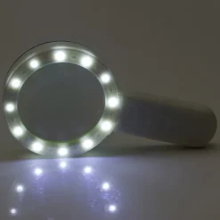 Handheld 10X Illuminated Magnifier Microscope Magnifying Glass Aid Reading for Seniors loupe Jewelry Repair Tool With LED