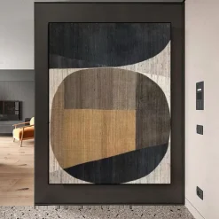 Handmade Black Wall Art Black oil painting hand painted wall art Wabi-Sabi oil painting Wall Art Black Abstract art Black wall decor Black Textured painting Wall Art ready to hang or canvas