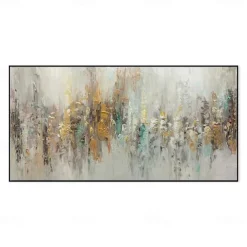 Handmade Oil Painting Canvas Wall Art Decoration Nordic Modern Abstract Texture Decorative Pictures for Living Room Home Decor Rolled Frameless Unstretched Painting