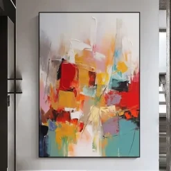 Handmade Oil Painting Canvas Wall Art Decoration Modern Abstract for Home Decor Rolled Frameless Unstretched Painting