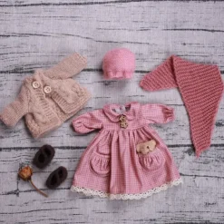 Handmade Waldorf Doll Clothes Set for 12 inch Doll Handmade Muppet Doll for Christmas Gifts