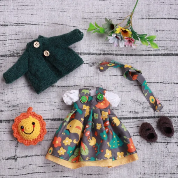 Handmade Waldorf Doll Clothes Set for 12 inch Doll Handmade Muppet Doll for Christmas Gifts