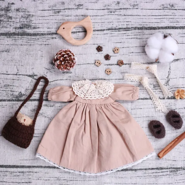 Handmade Waldorf Doll Clothes Set for 12 inch Doll Handmade Muppet Doll for Christmas Gifts