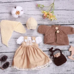 Handmade Waldorf Doll Clothes Set for 12 inch Doll Handmade Muppet Doll for Christmas Gifts