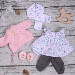 Handmade Waldorf Doll Clothes Set for 12 inch Doll Handmade Muppet Doll for Christmas Gifts