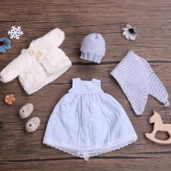 Handmade Waldorf Doll Clothes Set for 12 inch Doll Handmade Muppet Doll for Christmas Gifts