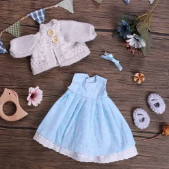 Handmade Waldorf Doll Clothes Set for 12 inch Doll Handmade Muppet Doll for Christmas Gifts