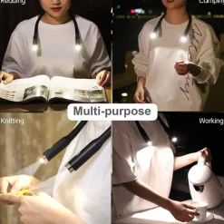 Hanging LED Neck Reading Light 3 Modes 6 Brightness Levels Adjustment Suitable for Multi-scene Flexible Night Light