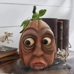 Happy Halloween Light Up Jacko Lantern Decorative Pumpkin Foam Halloween Props for Great Haunted House Halloween Decoration