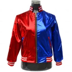 Harley Quinn Costumes 13 PCS Set Joker 2 Suicide Squad Clown Cosplay Costume Outfits with Wigs Accessries Embroidered Women's Girls' Movie Cosplay Halloween Carnival Performance Party