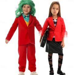 Harley Quinn Joker Clown Halloween Outfits Halloween Group Family Costumes Joker: Folie à Deux Movie / TV Theme Costumes Kid's Boys' Girls' Carnival Party Easy Halloween Costumes Dress Up