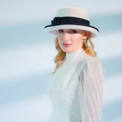 Hats 100% Wool Fedora Hat Casual Tea Party Elegant With Bowknot Headpiece Headwear