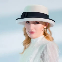 Hats 100% Wool Fedora Hat Casual Tea Party Elegant With Bowknot Headpiece Headwear
