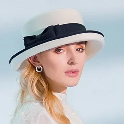 Hats 100% Wool Fedora Hat Casual Tea Party Elegant With Bowknot Headpiece Headwear