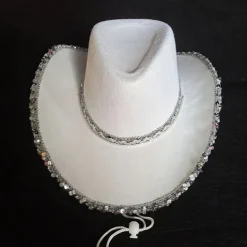 Hats Fabric Bride Cowboy Hat Wedding Valentine's Day Cocktail Royal Astcot Fashion Wedding With Crystals Headpiece Headwear