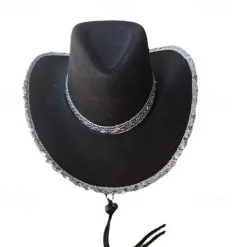 Hats Fabric Bride Cowboy Hat Wedding Valentine's Day Cocktail Royal Astcot Fashion Wedding With Crystals Headpiece Headwear