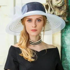 Hats Fiber Bowler / Cloche Hat Bucket Hat Floppy Hat Wedding Tea Party Elegant Wedding With Bowknot Headpiece Headwear