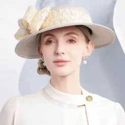 Hats Fiber Bowler / Cloche Hat Bucket Hat Straw Hat Wedding Tea Party Elegant Wedding With Bowknot Headpiece Headwear