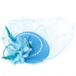 Hats Sinamay Fedora Hat Wedding Evening Party Cocktail Elegant Vintage Cute With Floral Headpiece Headwear