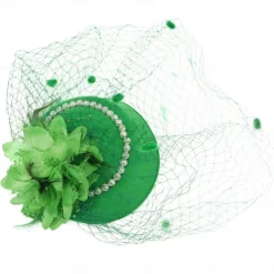 Hats Sinamay Fedora Hat Wedding Evening Party Cocktail Elegant Vintage Cute With Floral Headpiece Headwear