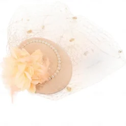 Hats Sinamay Fedora Hat Wedding Evening Party Cocktail Elegant Vintage Cute With Floral Headpiece Headwear