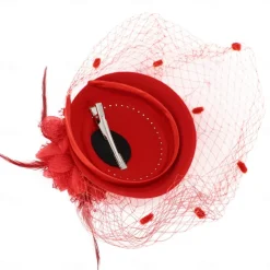 Hats Sinamay Fedora Hat Wedding Evening Party Cocktail Elegant Vintage Cute With Floral Headpiece Headwear