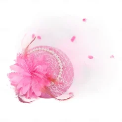 Hats Sinamay Fedora Hat Wedding Evening Party Cocktail Elegant Vintage Cute With Floral Headpiece Headwear