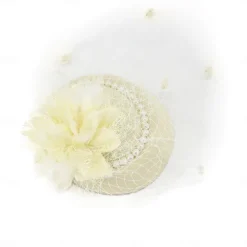 Hats Sinamay Fedora Hat Wedding Evening Party Cocktail Elegant Vintage Cute With Floral Headpiece Headwear