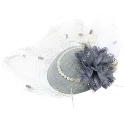 Hats Sinamay Fedora Hat Wedding Evening Party Cocktail Elegant Vintage Cute With Floral Headpiece Headwear
