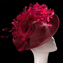 Hats Sinamay Fedora Hat Wedding Evening Party Cocktail Elegant Vintage Cute With Feather Headpiece Headwear