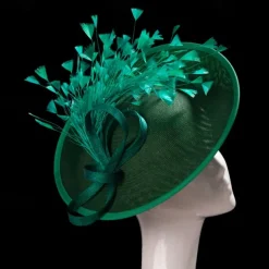 Hats Sinamay Fedora Hat Wedding Evening Party Cocktail Elegant Vintage Cute With Feather Headpiece Headwear