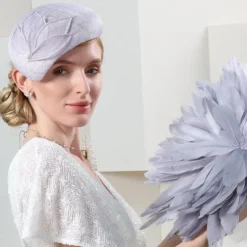 Hats Sinamay Saucer Hat Pillbox Hat Evening Party Ladies Day Wedding British With Pearls Headpiece Headwear