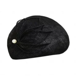 Hats Sinamay Saucer Hat Pillbox Hat Evening Party Ladies Day Wedding British With Pearls Headpiece Headwear