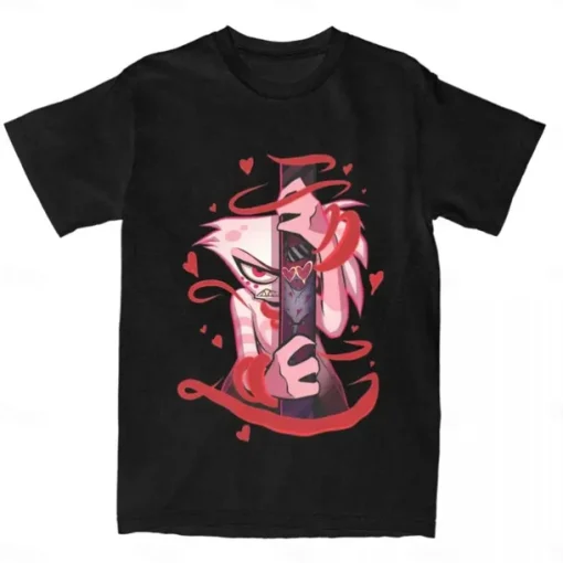 Hazbin Hotel Alastor T-shirt Anime Graphic For Men's Adults' Masquerade Hot Stamping Casual Daily